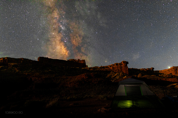 Milky Way over Shafer Canyon