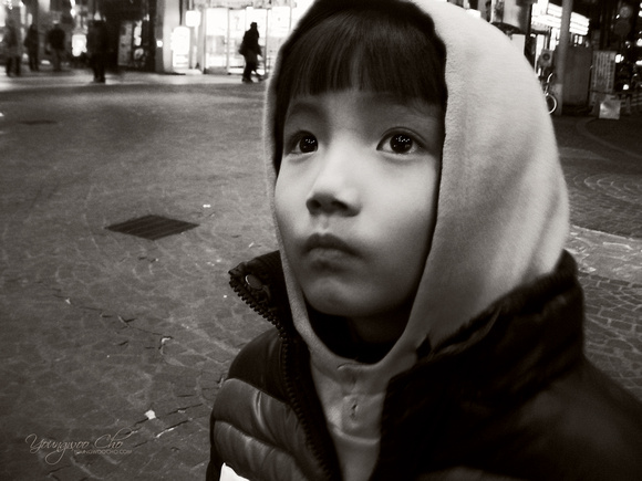 A boy on the street