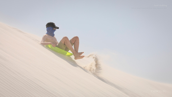 Sand storm hits the slope