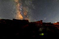 Milky Way over Shafer Canyon